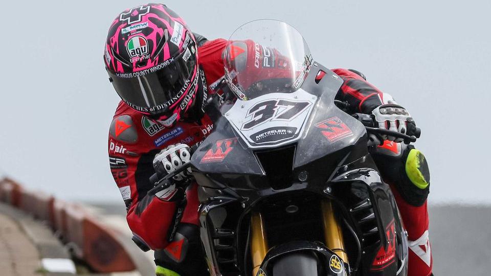 James Hillier on board his Honda