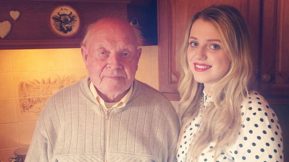 Carolyn Scott and her grandfather Jim