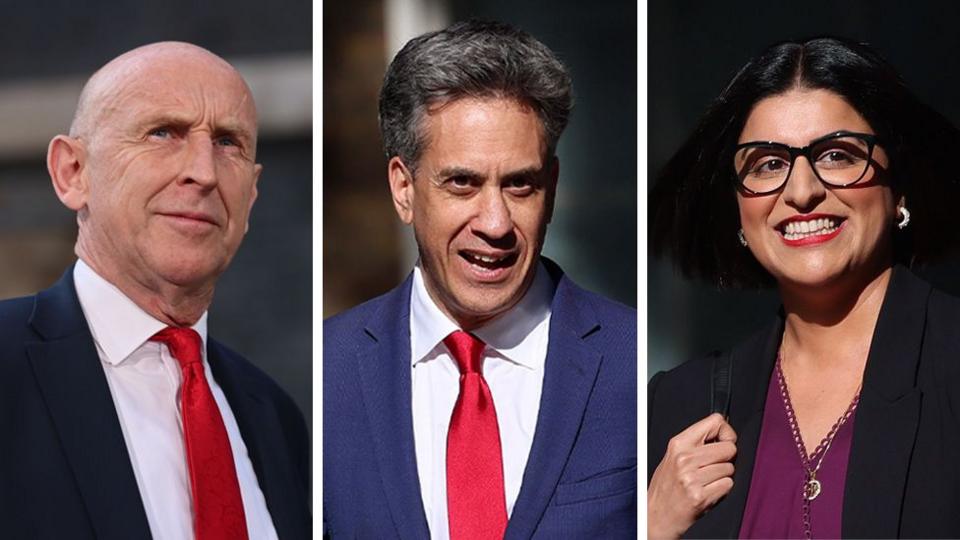 Healey, Miliband and MAhmood in a three way composite image