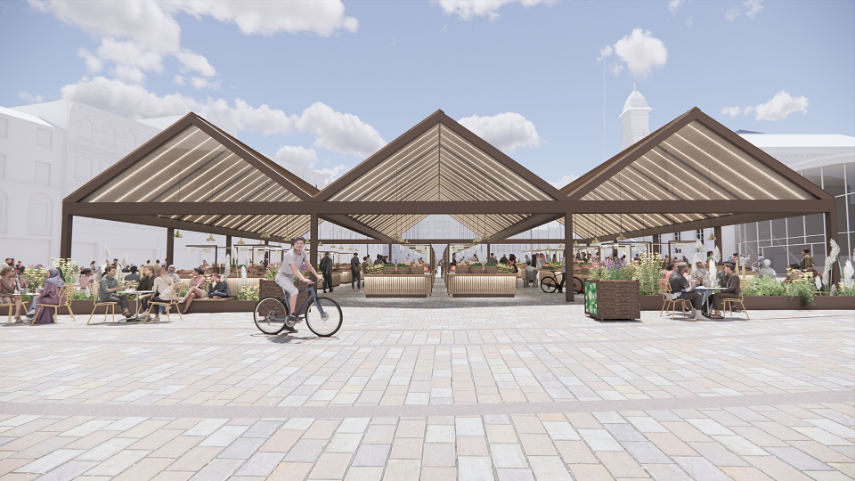 Artist's impression of the new Leicester Market