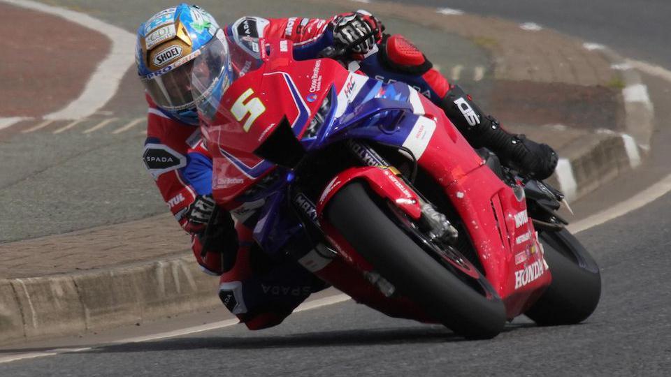 Dean Harrison aboard his Honda Racing Fireblade