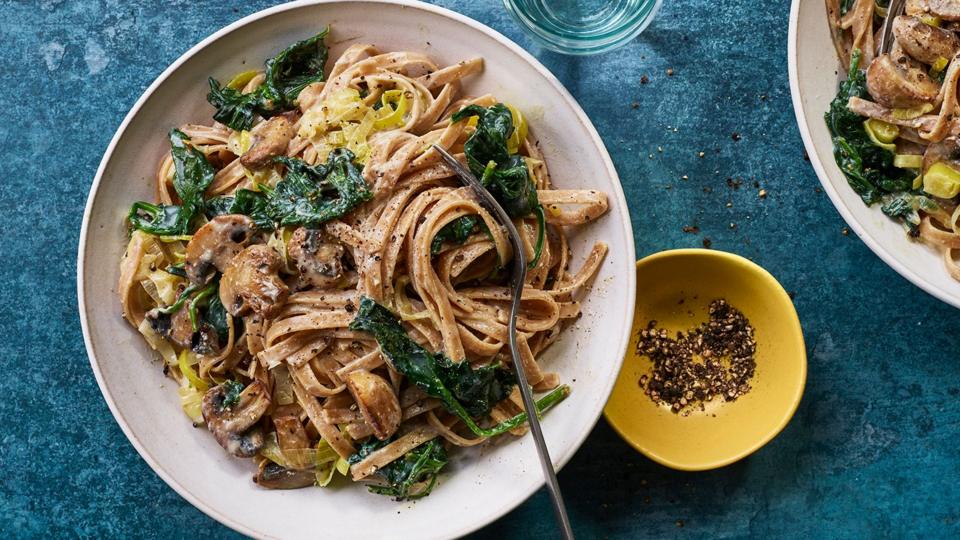 Creamy mushroom pasta