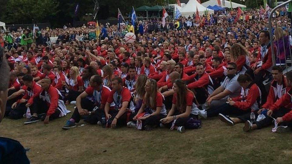 The opening ceremony of the 2015 Island Games