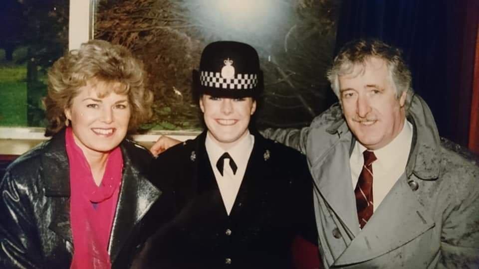 Danielle Freaney with parents Ted and Therese