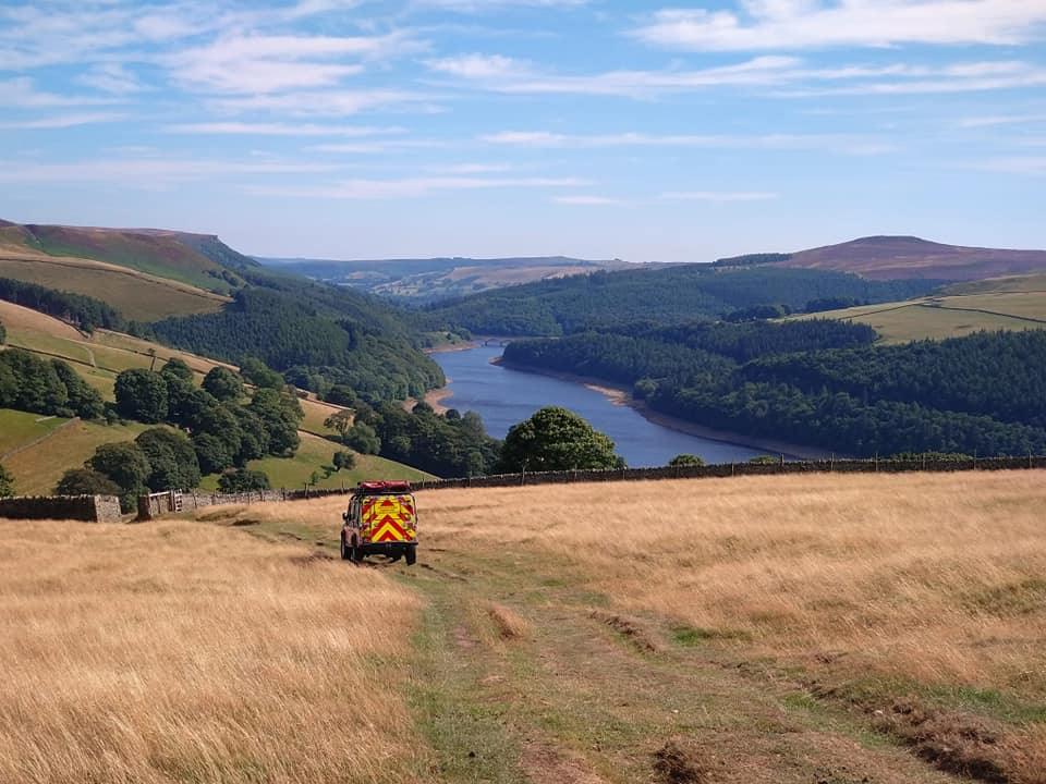 Derwent Resevoir where the walker was rescued