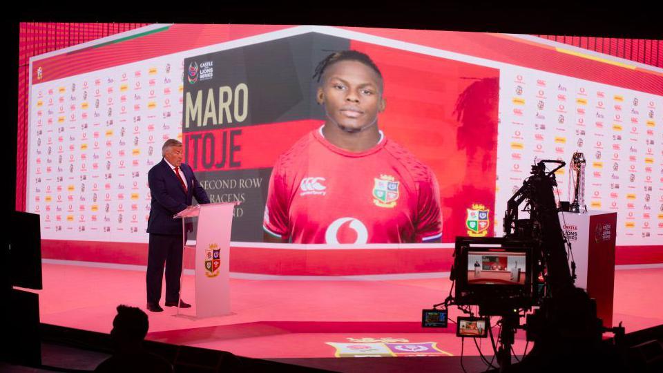 Jason Leonard announces the 2021 British and Irish Lions squad to tour South Africa