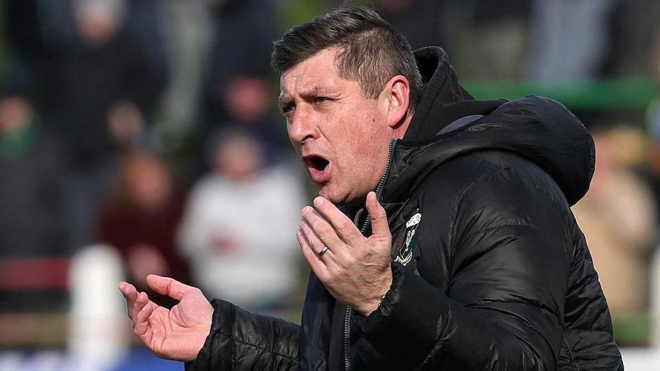 Glentoran manager Declan Devine