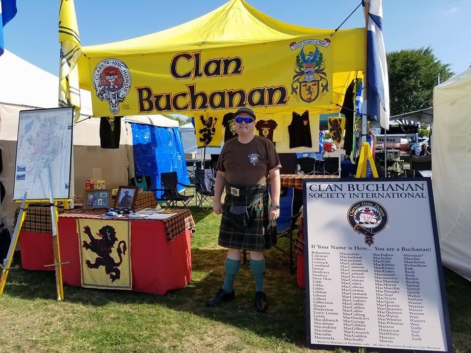 The Clan Buchanan stand at fair