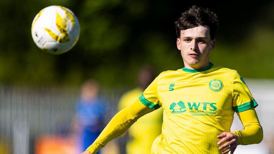 Louis Lloyd in action for Caernarfon Town