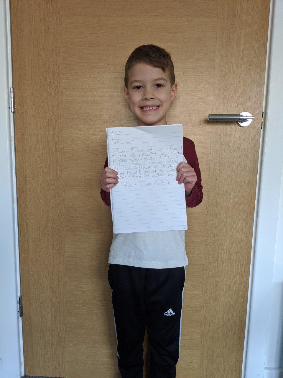 oscar and his letter