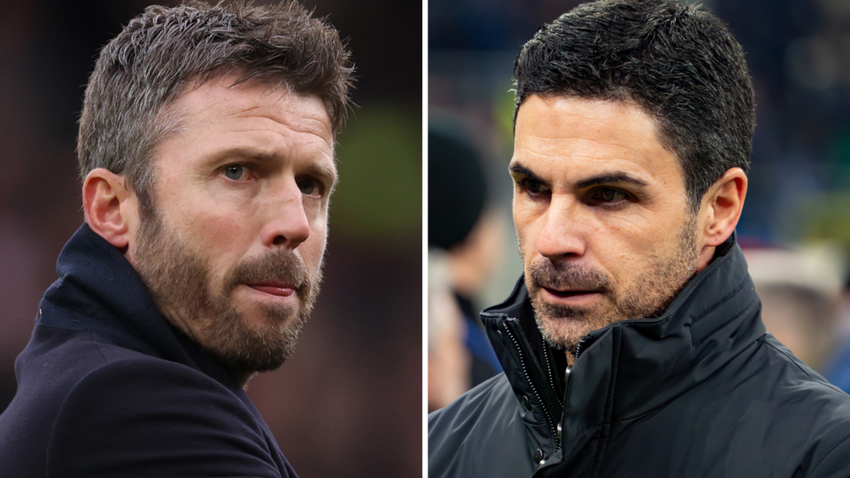 Michael Carrick and Mikel Arteta