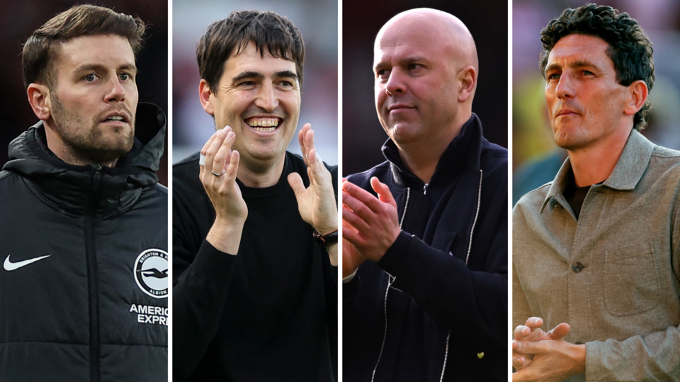 Fabian Hurzeler, Andoni Iraola, Arne Slot and Keith Andrews