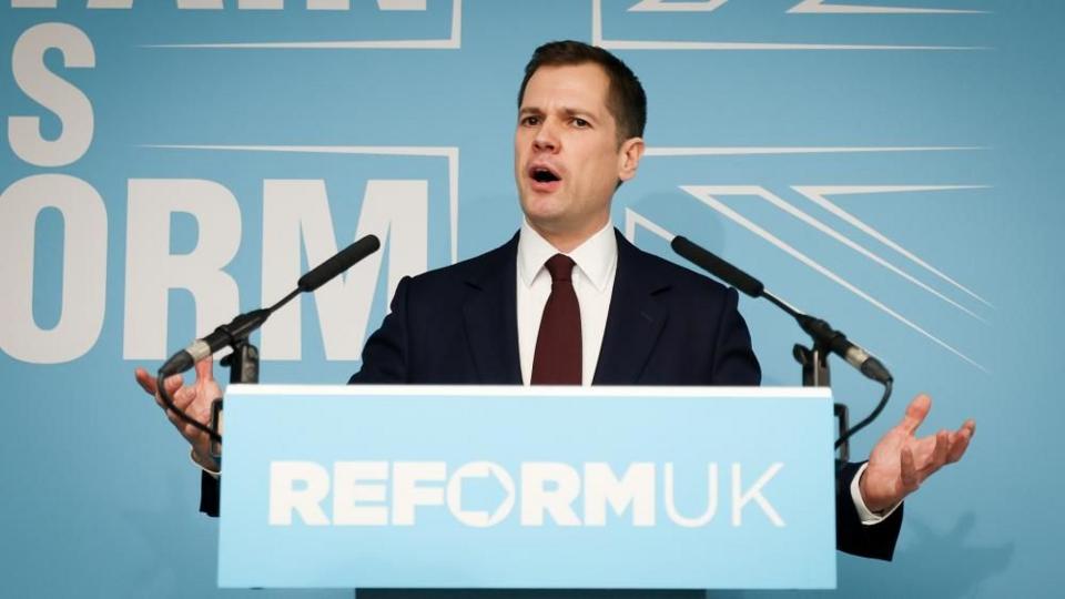 Robert Jenrick speaks at Reform UK press conference in London on 15 January 2026