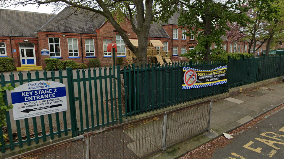 Signage on the fences at Rydal Academy warns motorists not to stop on zig zags