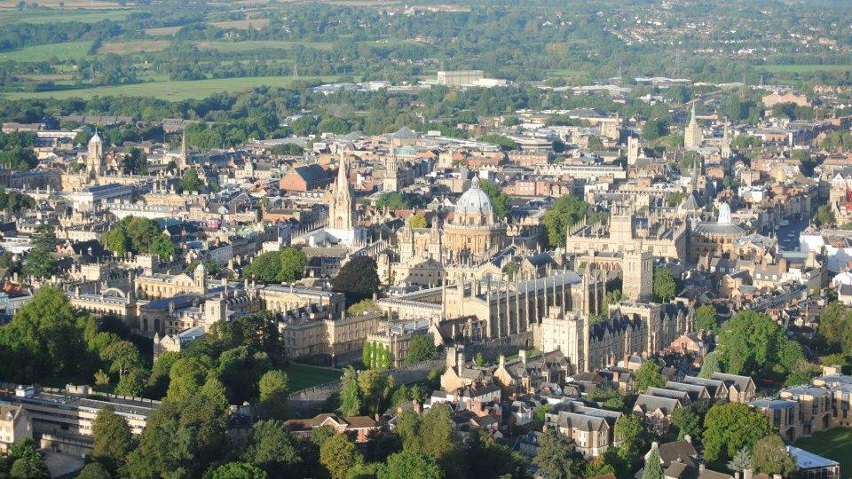 Oxford from the air