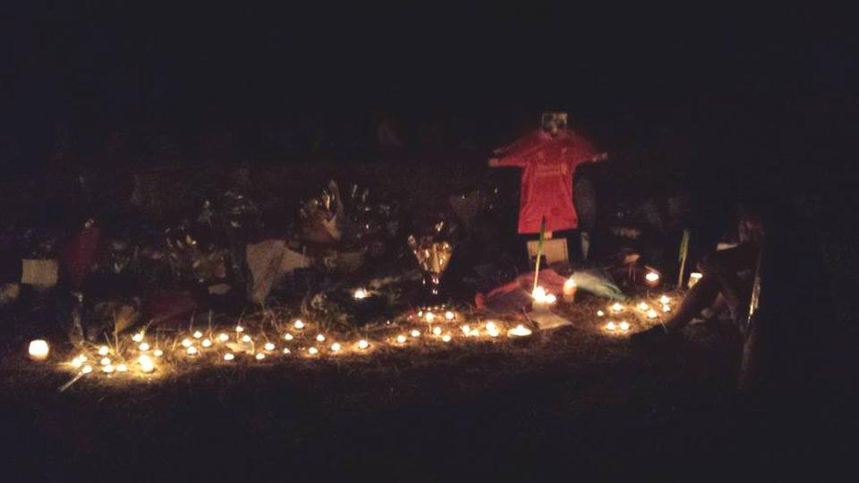 Candlelit vigil at Gullet Quarry