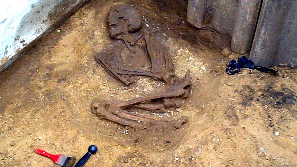 Skeleton found in a sewer in Norton, North Yorkshire