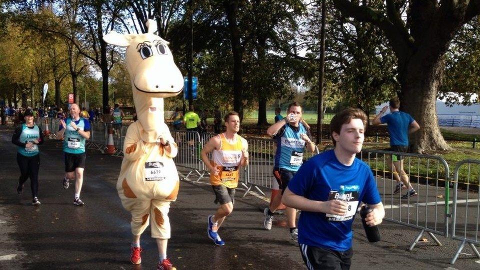 Runners in the Great Birmingham Run