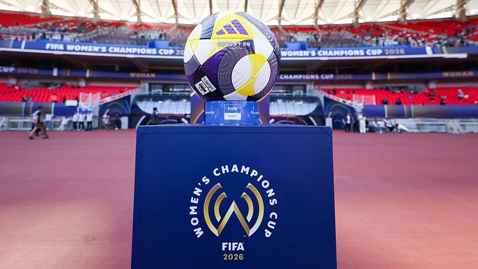 The official ball pictured prior to the Fifa Women's Champions Cup round one
