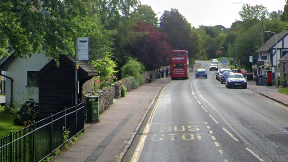 Bus stop near Bradgate Park in Leicestershire