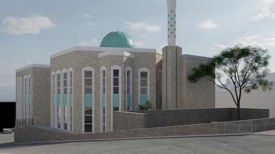 Artist impression of the new mosque