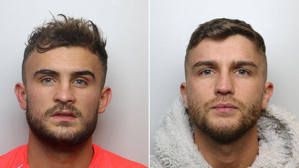 Police custody shots of Daniel and Joseph Shaw