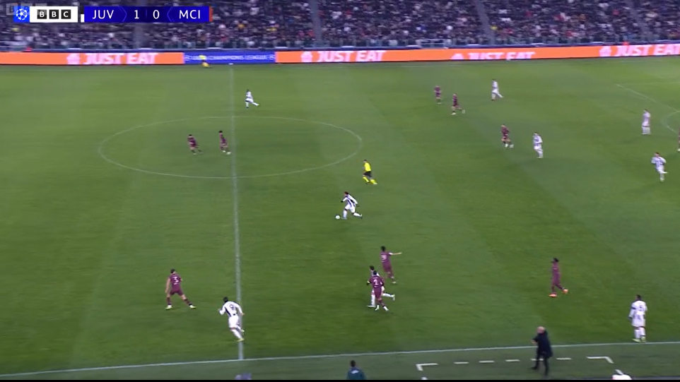 A general view of play between Manchester City and Juventus from their Champions League game in Turin in December.