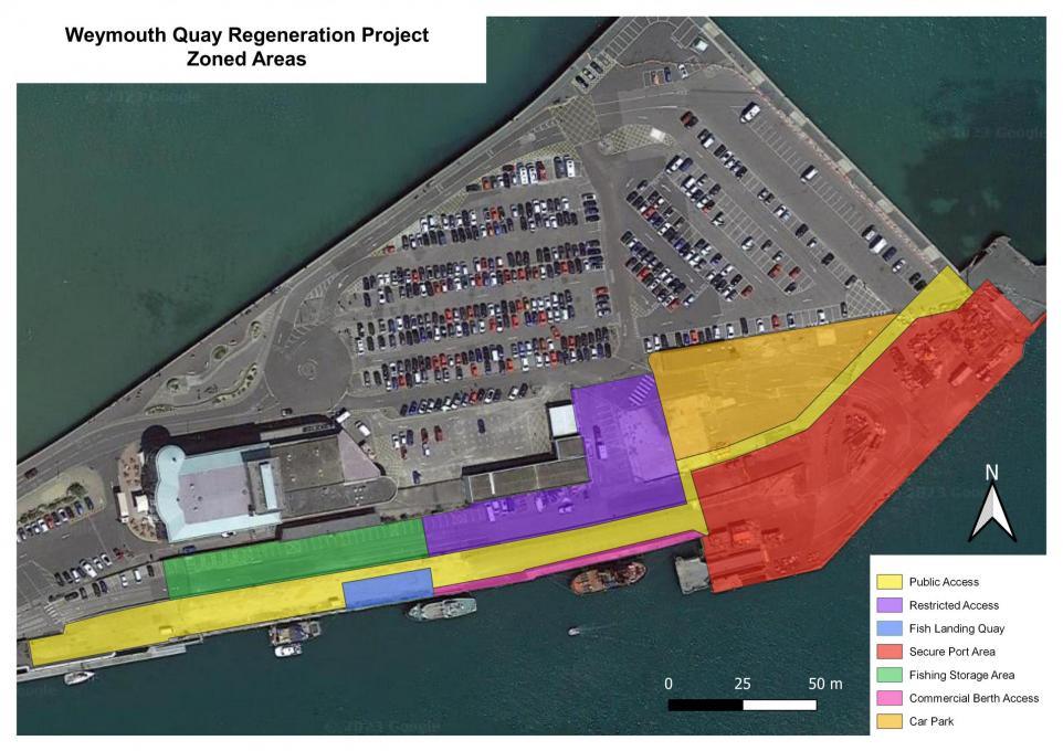 map of Weymouth Harbour