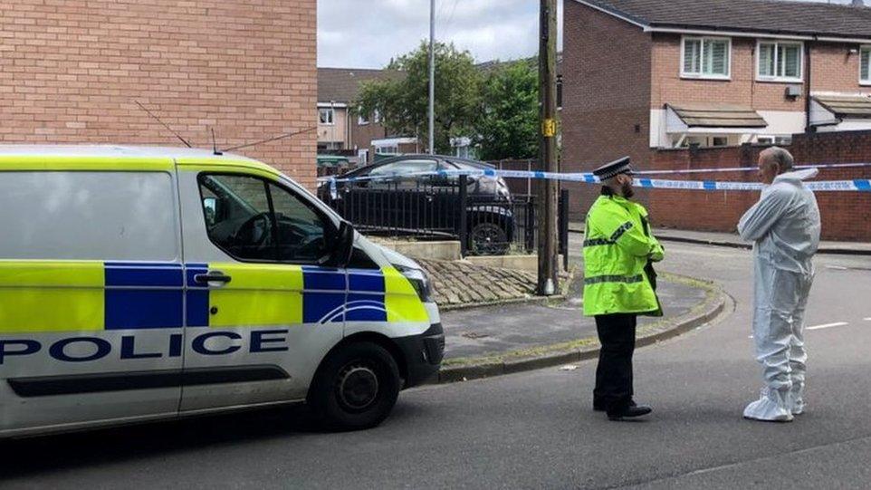 Police near Bednal Avenue