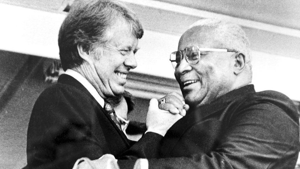 Jimmy Carter and Martin Luther King snr.