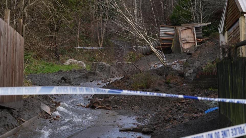 The aftermath of the Cwmtillery tip slide