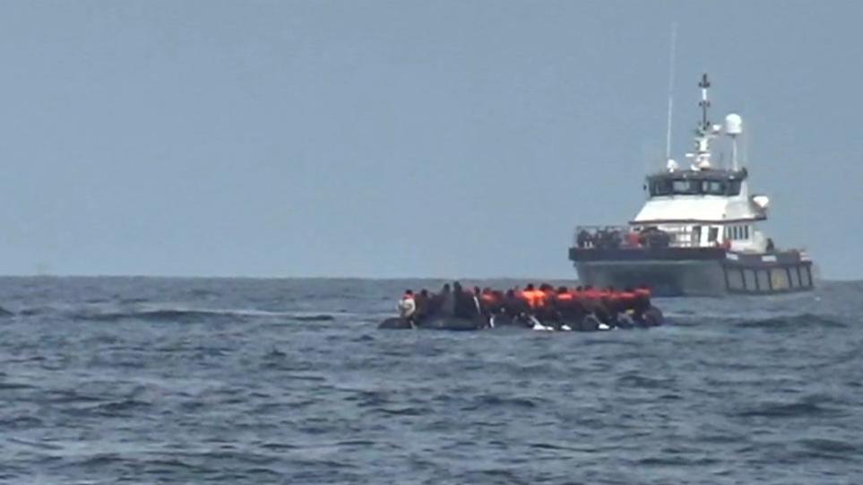 Migrants in the English Channel