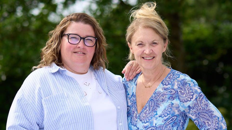 Karen Kinsella and Rebecca Hadman standing together