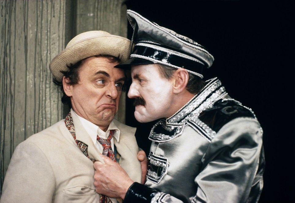 Sylvester McCoy (The Doctor) and Richard Briers (The Caretaker) in Paradise Towers  (1987)