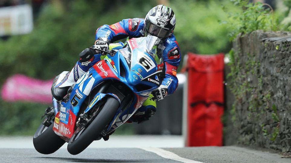 Michael Dunlop on his Suzuki