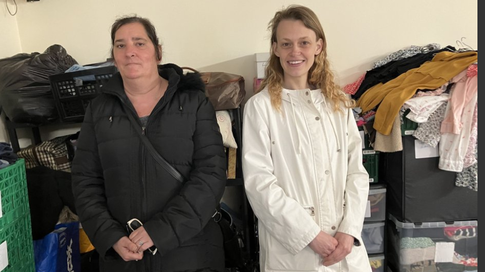 Donna Chatten, left, and volunteer Emma Stevens