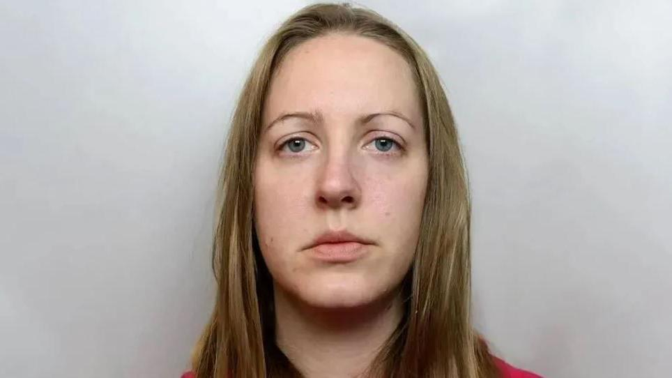 Lucy Letby's mugshot, which was issued by police