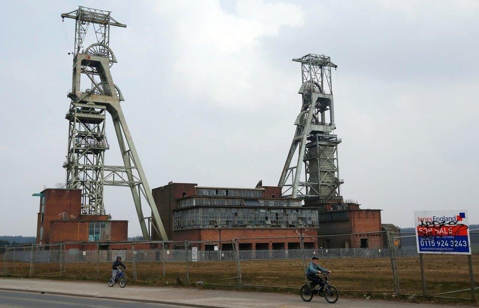 The headstocks at Clipstone