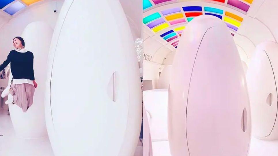 Egg-shaped toilets at London restaurant