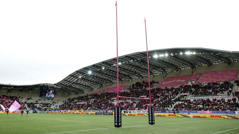 View of the Stade Jean-Bouin in Paris.