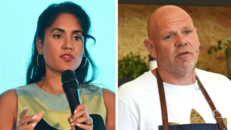 Chefs Ravneet Gill and Tom Kerridge 