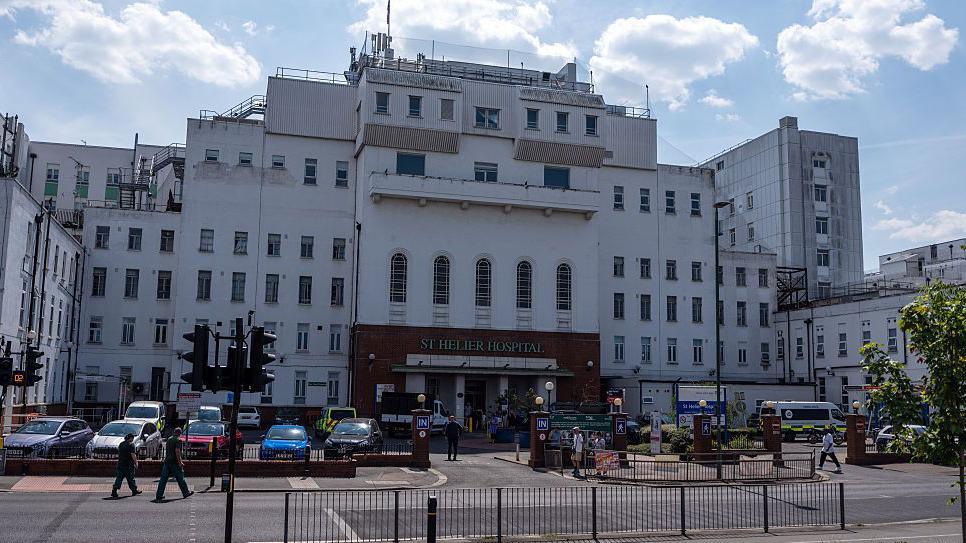 Exterior of St Helier Hospital