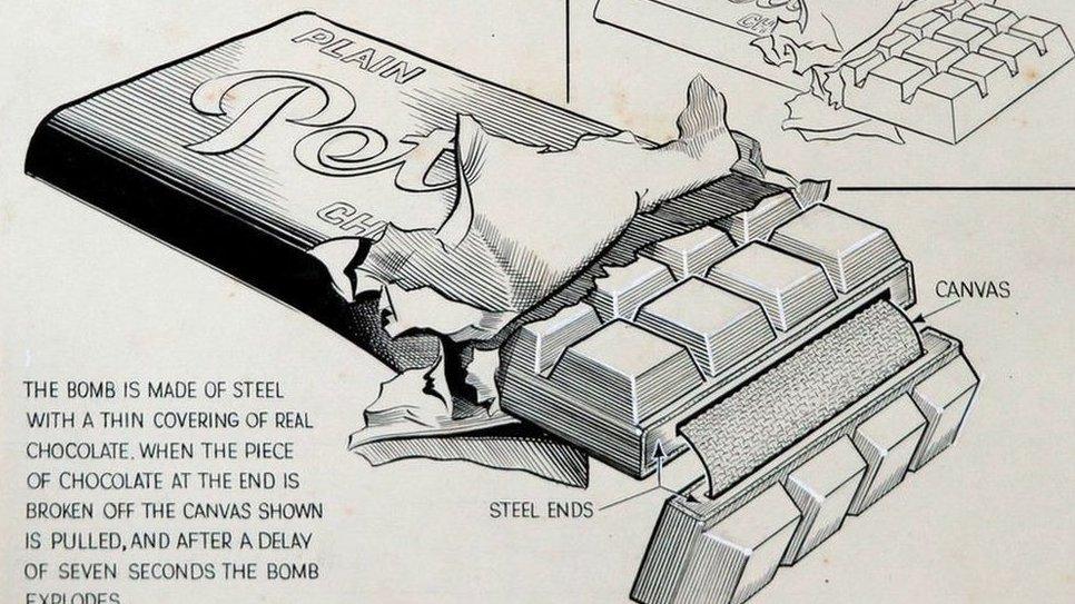 Army mess tin with concealed explosive