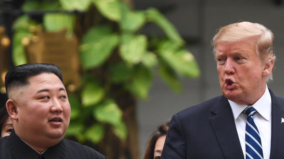 North Korea leader Kim Jong Un and US President Donald Trump
