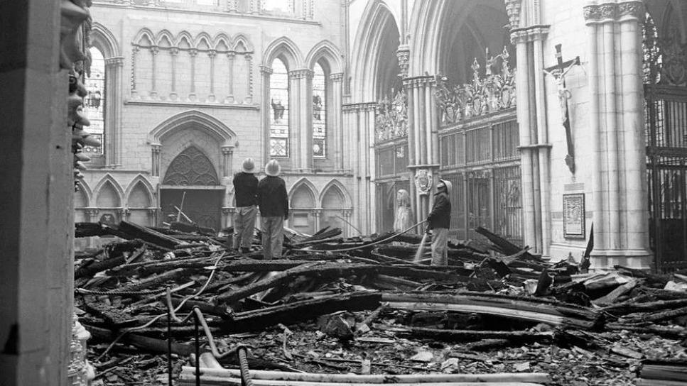 York Minster fire damage