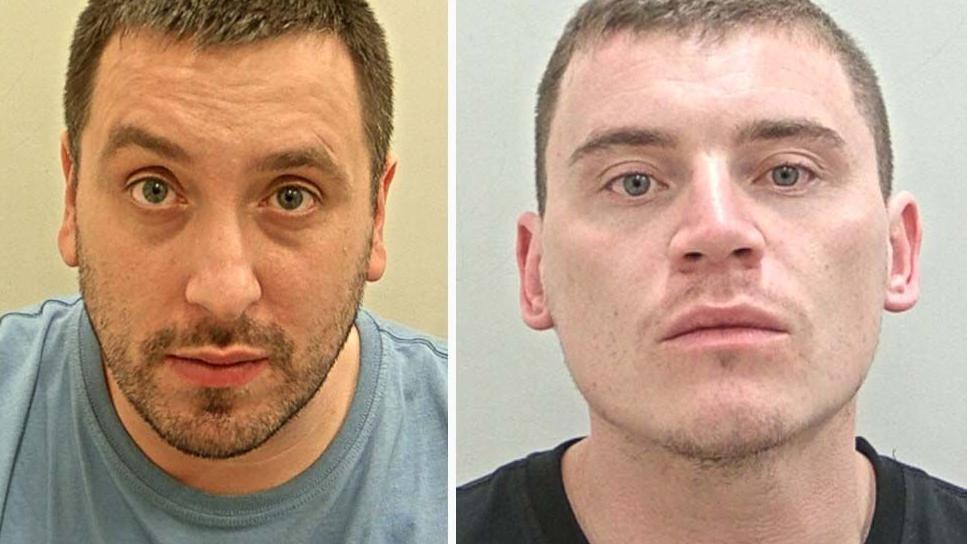 Wayne Baines and Jack Williams mugshots