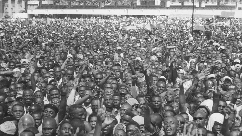 Crowds of people in Lagos