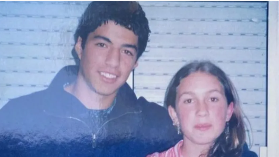 Luis Suarez with wife Sofia