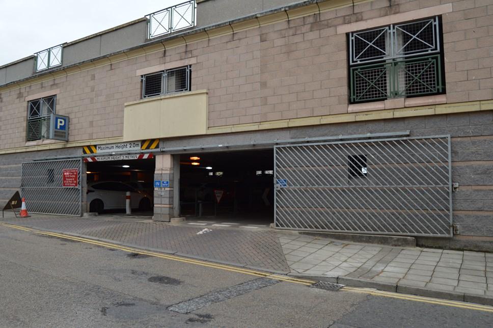 St Giles Centre car park in Elgin