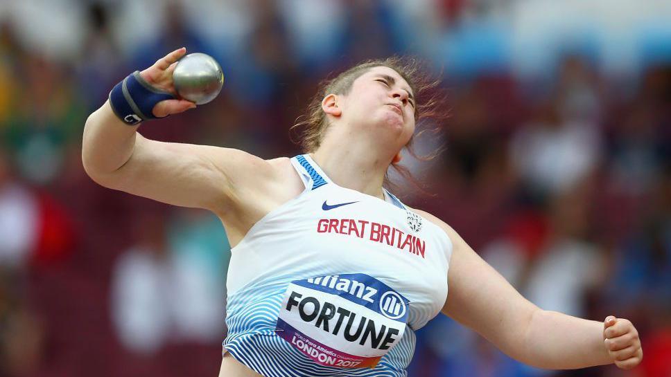 sabrina fortune, throwing shot put